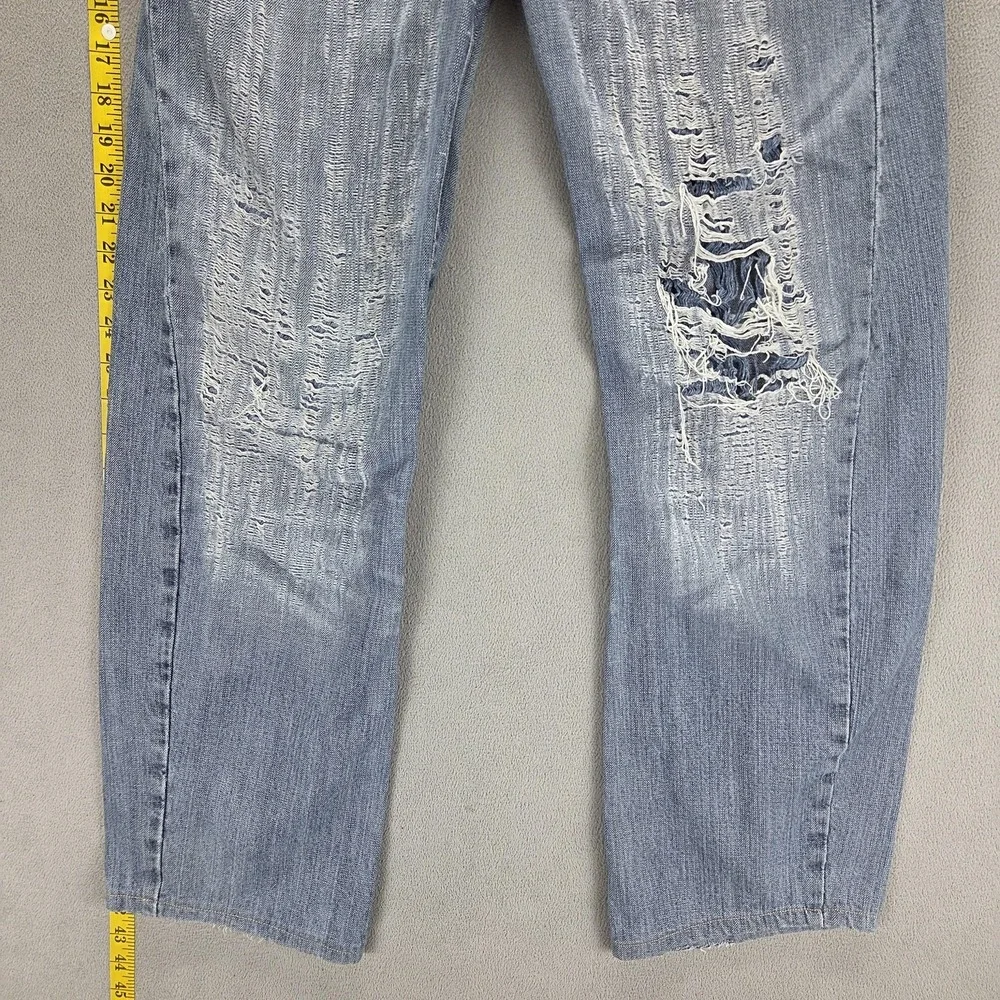 Vintage Levis Engineered Jeans Mens Blue Twisted Button Fly Thrashed Fits 31x30